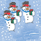 Snowmen Background image